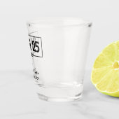 Verre A Shot Personnalisé 21e anniversaire 21 IN 25 Est 2004 (Droite)