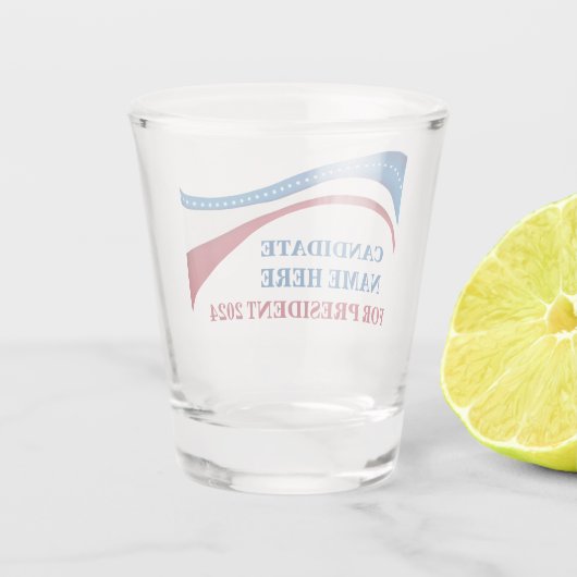 Verre A Shot Personnalisé Ajouter votre propre candidat à la pr (Dos)