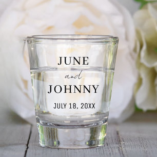 Verre A Shot Personnalisé Clear Wedding Favoriser Pour Les Clie
