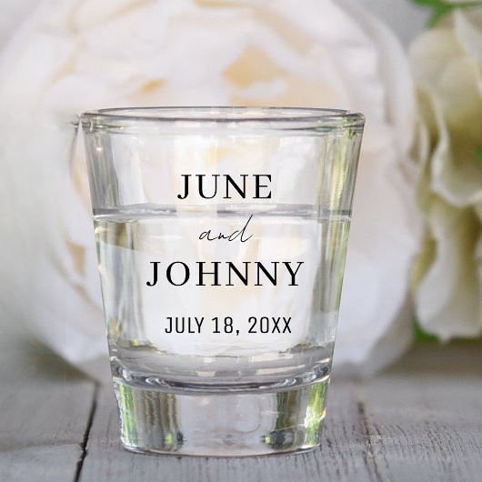 Verre A Shot Personnalisé Clear Wedding Favoriser Pour Les Clie