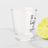 Verre A Shot Personnalisé Funny Favore Les Tirs De Fête De Mari (Gauche)