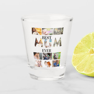 Verre A Shot Personnalisé Moderne Meilleure Maman Ever 12 Colla