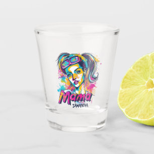 Verre A Shot Personnalisé Retro Mama Pop Art (18)