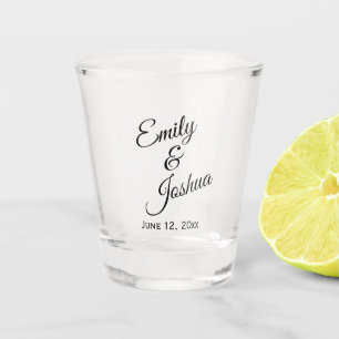 Verre A Shot Personnalisée Mariée Groom Noms Mariage Favoris
