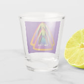 Verre A Shot Personnaliser Logo Éblouissant Double Pyramide Côn (Dos)