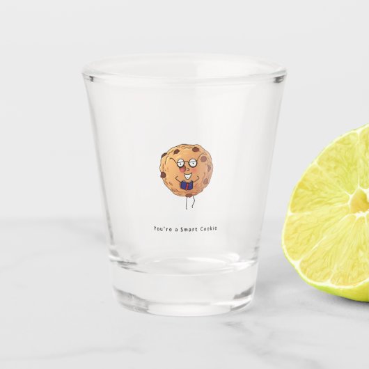 Verre A Shot Petit cadeau, cookie intelligent, mignon (Devant)