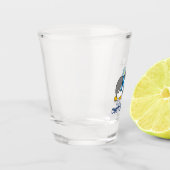 Verre A Shot Petit manchot obtenant une boule de neige (Gauche)