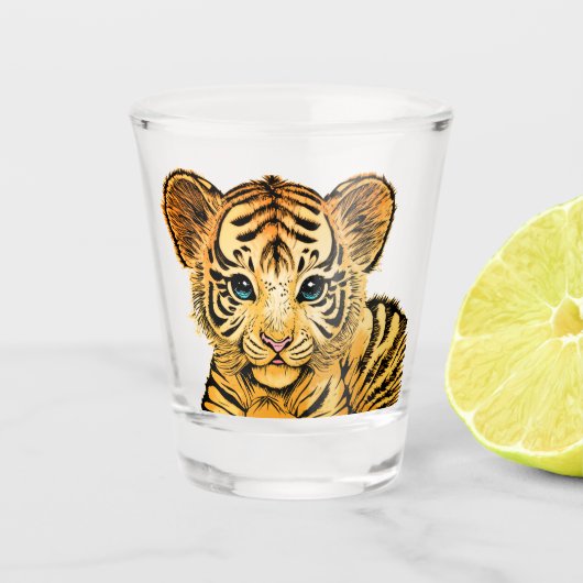 VERRE A SHOT PETIT TIGER (Devant)