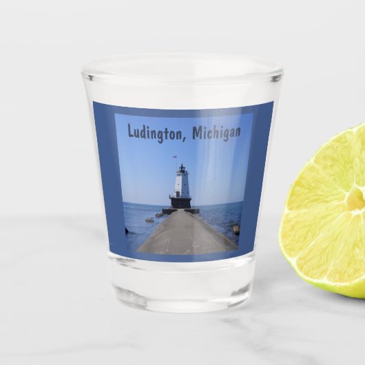Verre A Shot Phare de Ludington (Devant)