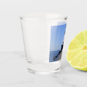 Verre A Shot Phare de North Pierhead, Ludington, MI (Gauche)