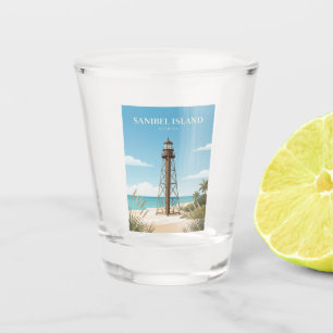 Verre A Shot Phare de Sanibel Island USA
