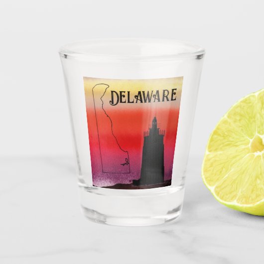Verre A Shot Phare du Delaware (Devant)