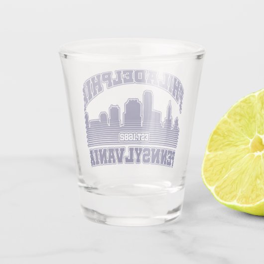 Verre A Shot Philadelphie, Pennsylvanie (Dos)