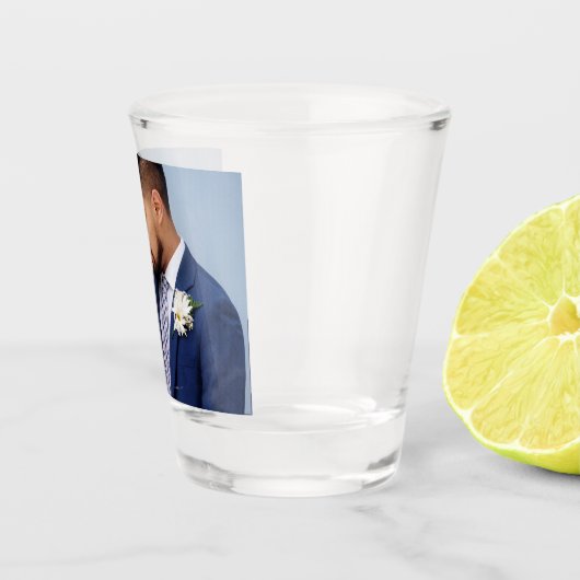 Verre A Shot Photo à deux Mariages customisés double face (Droite)
