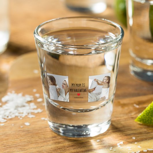 Verre A Shot Photo Collage | Ma mère est mon cadeau Valentine