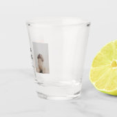 Verre A Shot Photo Collage moderne Meilleur Papa Chien Jamais (Droite)