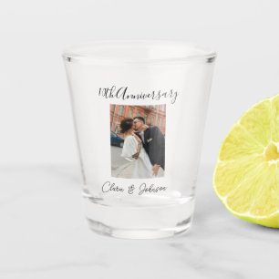 Verre A Shot photo de 10 ans de mariage nom couple Romanti