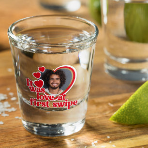 Verre A Shot Photo de cœur d'amour drôle