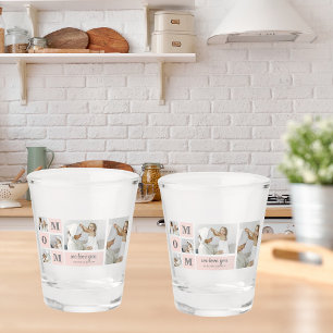 Verre A Shot Photo de collection moderne Best Mom Ever Pink Cad