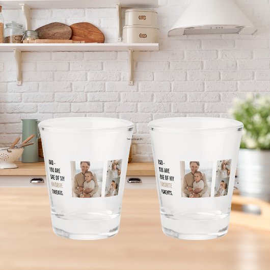 Verre A Shot Photo de collection moderne et cadeau de Fête des 