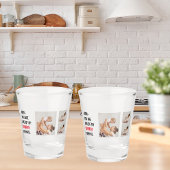 Verre A Shot Photo de collection moderne & Joyeux cadeau de la 