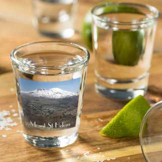Verre A Shot Photo de voyage du volcan du Mont St Helens