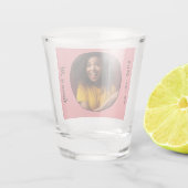 Verre A Shot Photo du 21e anniversaire Cadre (Dos)