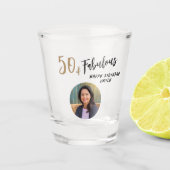 Verre A Shot Photo moderne 50 et fabuleuse 50e anniversaire (Devant)
