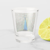 Verre A Shot Photo Plumage Peacock bleu (Dos)