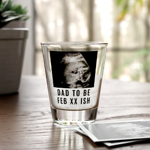 Verre A Shot Photo Ultrasound Première Fête des pères Papa doit