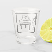Verre A Shot Piano Lady (Dos)