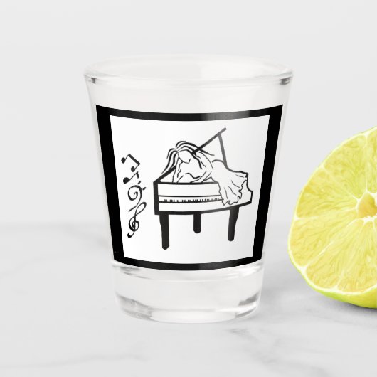 Verre A Shot Piano Lady (Devant)