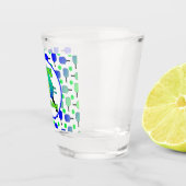 Verre A Shot Pickleball Anniversaire Bleu Vert Paddle Ball Beng (Droite)