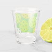 Verre A Shot Pickleball Anniversaire Soirée Sport Vert (Dos)