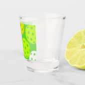 Verre A Shot Pickleball Anniversaire Soirée Sport Vert (Droite)