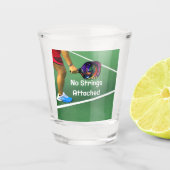 Verre A Shot Pickleball Funny No Strings Attaché (Devant)