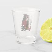 Verre A Shot Pieuvre noire rouge victorienne (Dos)