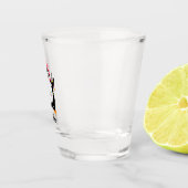 Verre A Shot Pingouin scintillant avec lumières de Noël (Droite)