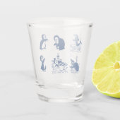 Verre A Shot Pingouins, baleines et dauphins (Dos)