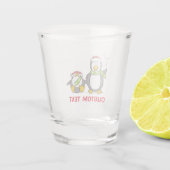 Verre A Shot Pingouins de Noël (Dos)