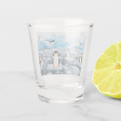 Verre A Shot pingouins mignons dans la glace Antarctique (Dos)