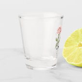 Verre A Shot Pink Roses Floral Love (Gauche)