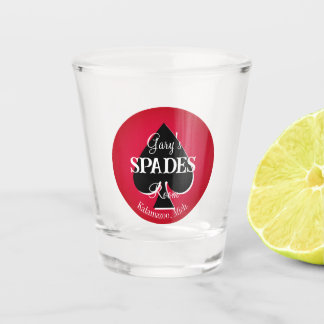 Verre A Shot Pique Carte Jeu Salle De Jeux Coups De Feu