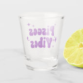 Verre A Shot Pisces Vibes Zodiac Astrologie Violet Étoiles (Dos)