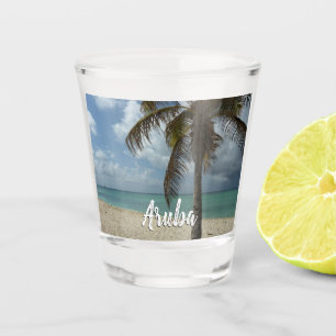 Verre A Shot Plage d'Aruba I Belle Scène Nature