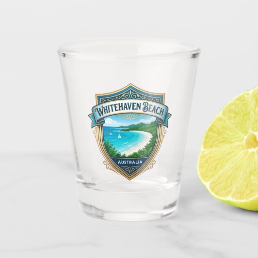Verre A Shot Plage de Whitehaven Australie (Devant)