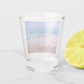 Verre A Shot Plage et mer magnifique Nom personnalisé (Dos)