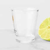 Verre A Shot Plage tropicale Gold Palm Tree Destination Mariage (Droite)