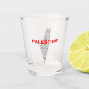 Verre A Shot Plan de la Palestine du Canada   Palestine libre  