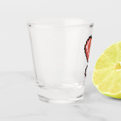 Verre A Shot Plan noir de la reine du coeur (Gauche)